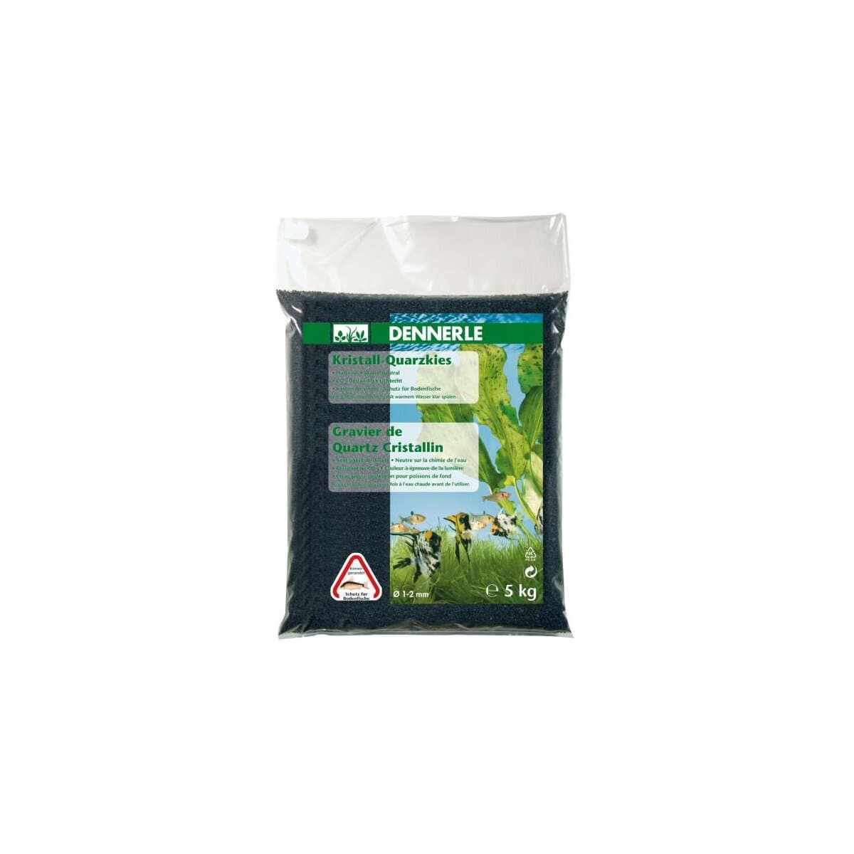 Dennerle Quarz Kies diamantschwarz 10kg