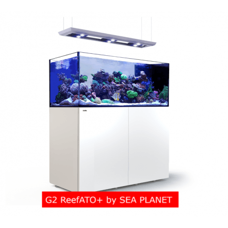 RED SEA REEFER PENINSULA Deluxe P500 G2 + IN WEISS mit 3 x ReefLed 90 und Hängehalterung