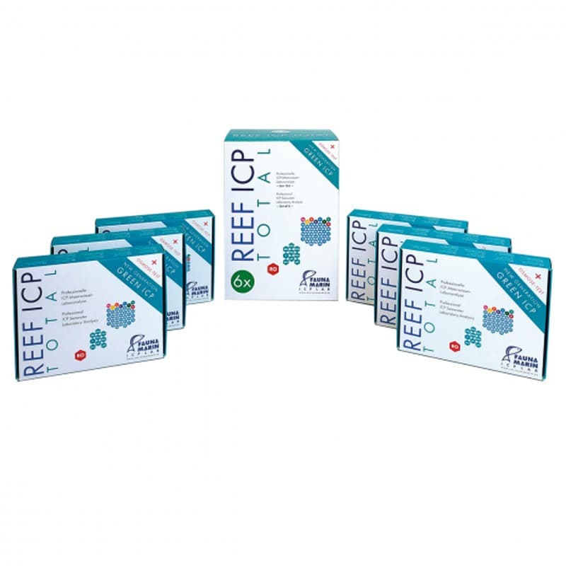 FAUNA MARIN Reef ICP Total Pack de 6- Test ICP pour aquarium